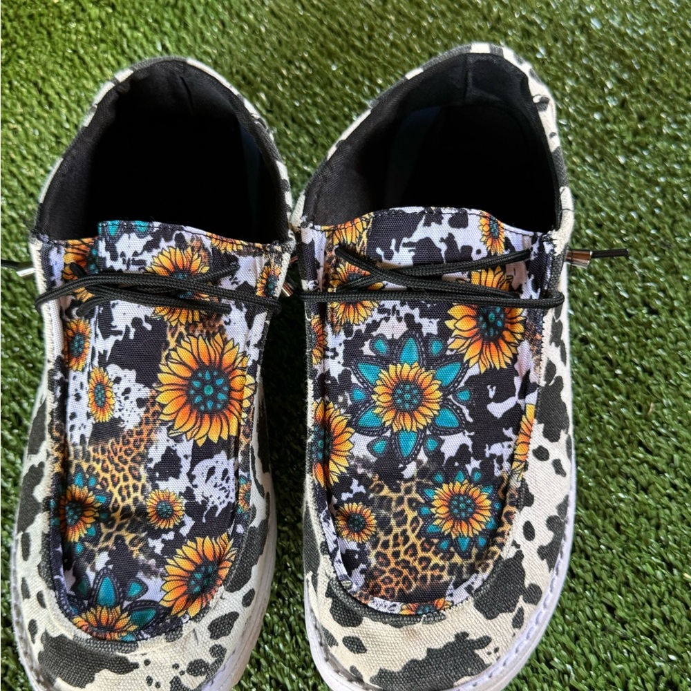 Floral and Animal Print Kids Shoes